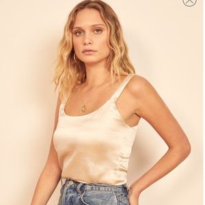 COPY - New Reformation pure silk, cropped camisole 💕
